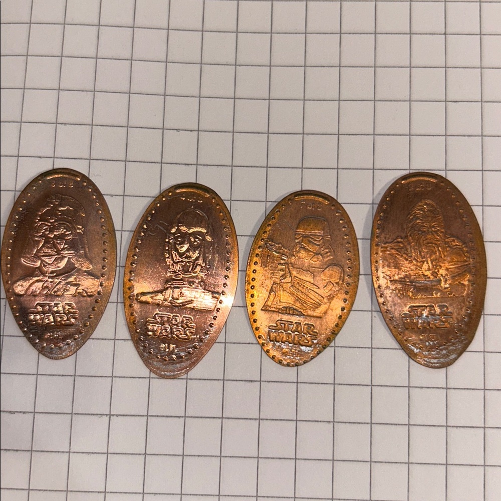 Disney’s 50th anniversary Star Wars pressed penny set - Picture 3 of 3